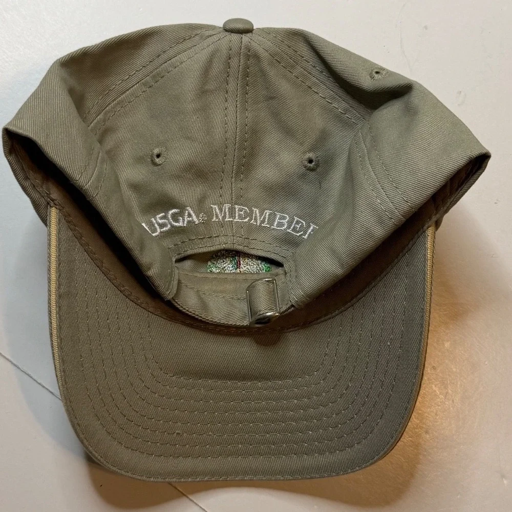 USGA 2013 US Open Merion Golf Hat Khaki Adjustable Strapback Dad Cap Mens